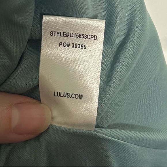 Lulu's Winsome Backless Skater Mini Dress Mint Blue Pockets Fit & Flare Medium - Picture 12 of 15